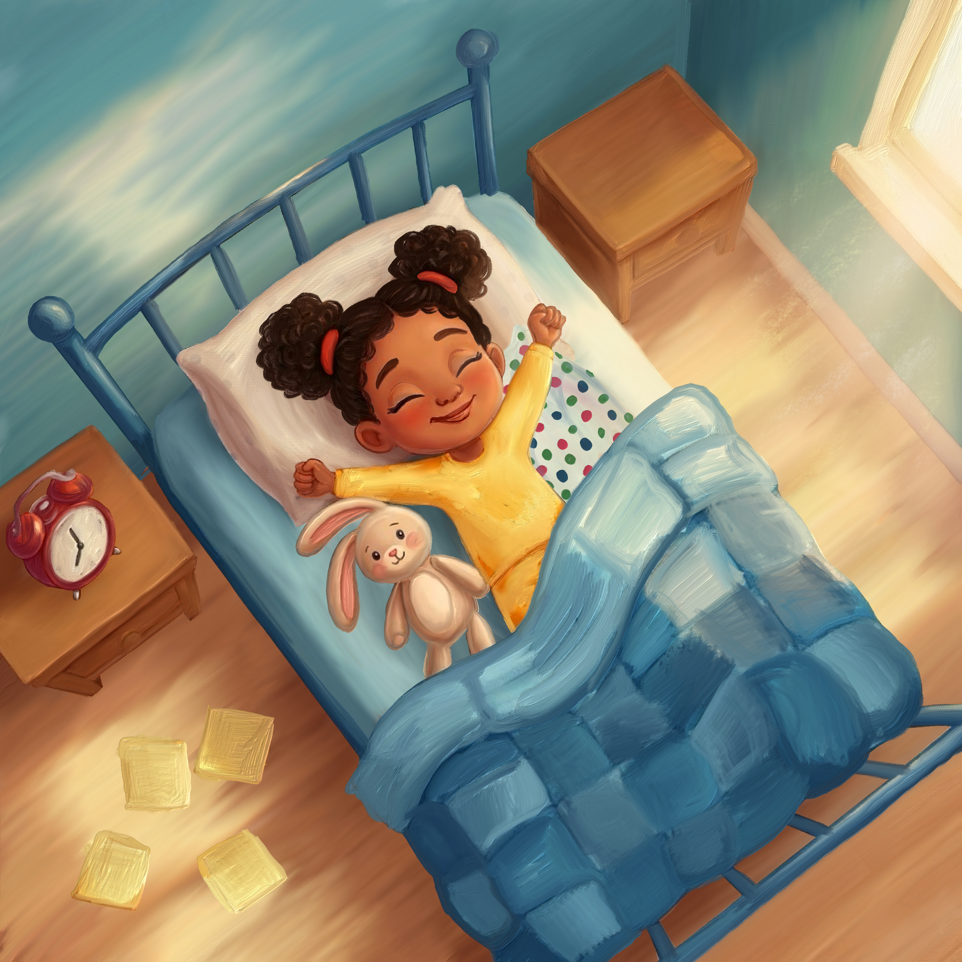 Girl with her pillow II